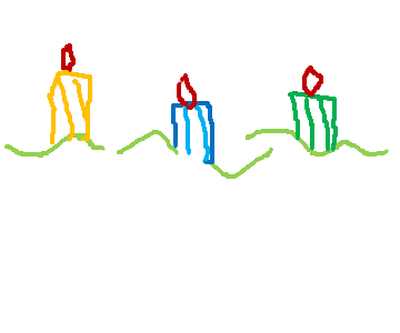Long Burning Paraffin Ribbed Pillar Candles