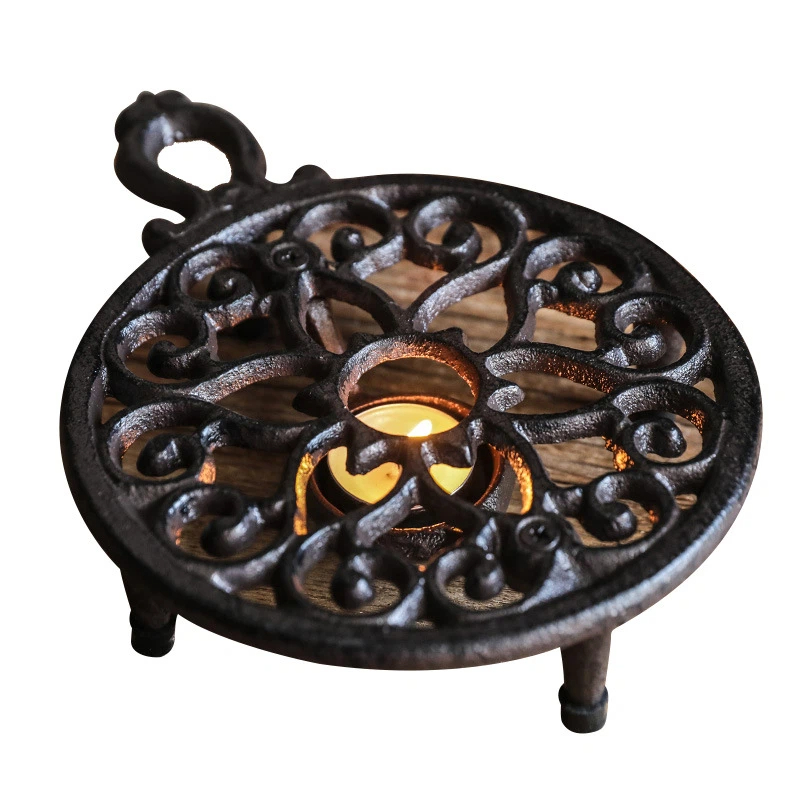 Heat Insulation Rack Retro Cast Iron Tea Coffee Alcohol Stove