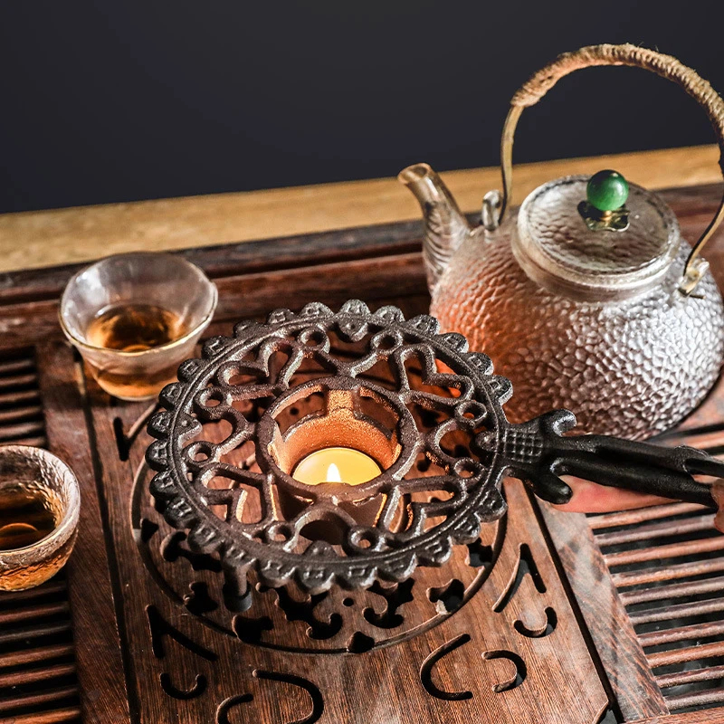 Heat Insulation Rack Retro Cast Iron Tea Coffee Alcohol Stove
