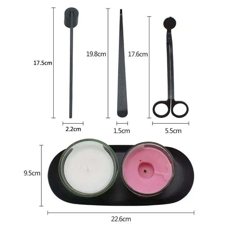 Luxury Engraved Candle 4 in 1 Wick Trimmer Dipper