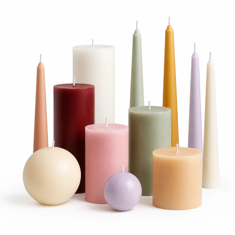 Pillar And Taper Candle
