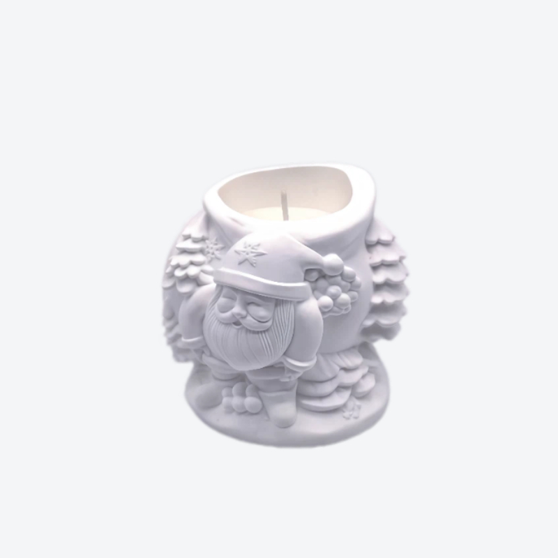 DIY colourable plaster scented candles
