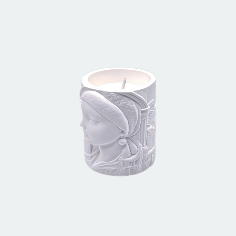 DIY colourable plaster scented candles