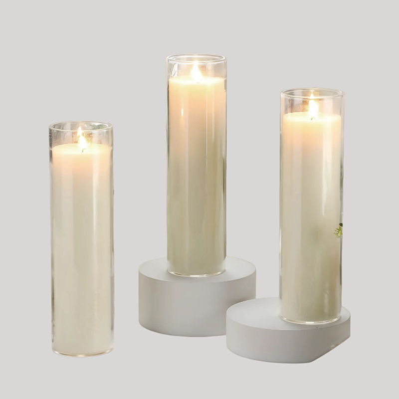 Refillable Glass Jar Wedding Candle