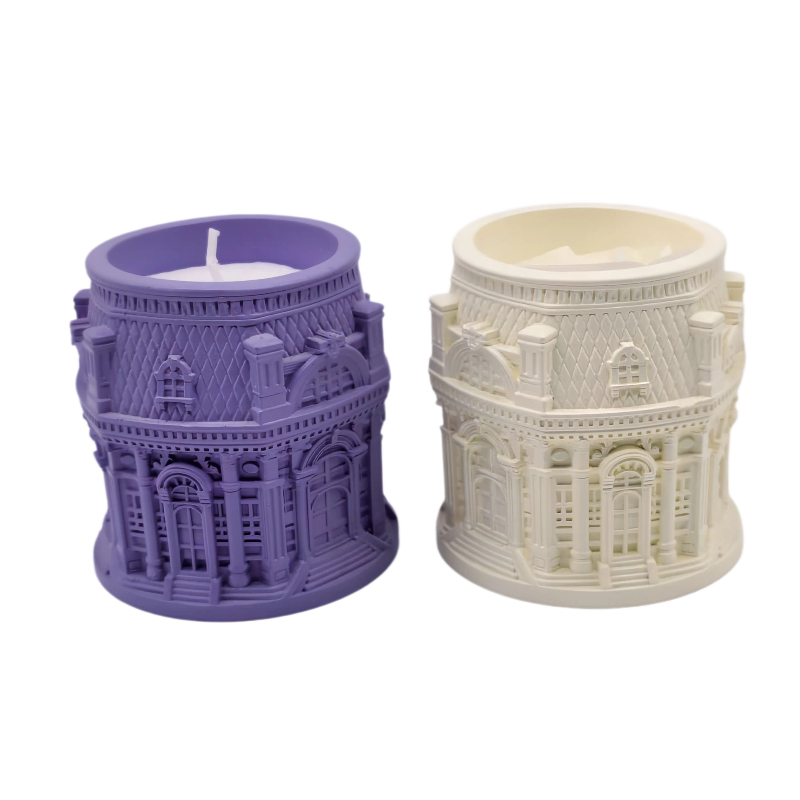 Decorative Plaster Sculpture Scented Candle