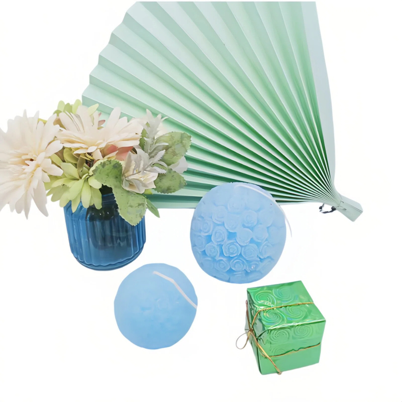 Handmade Rose Ball Soy Wax Candle