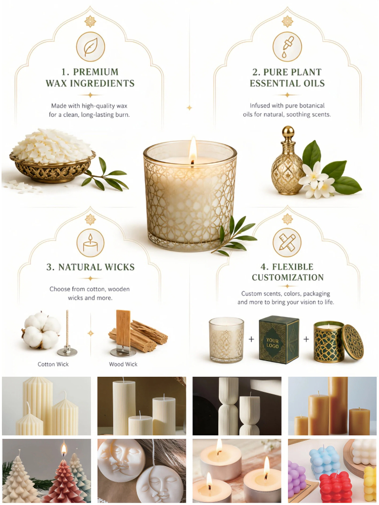 Luxury Gold Pillar Candle Luxury Gold Pillar Candle