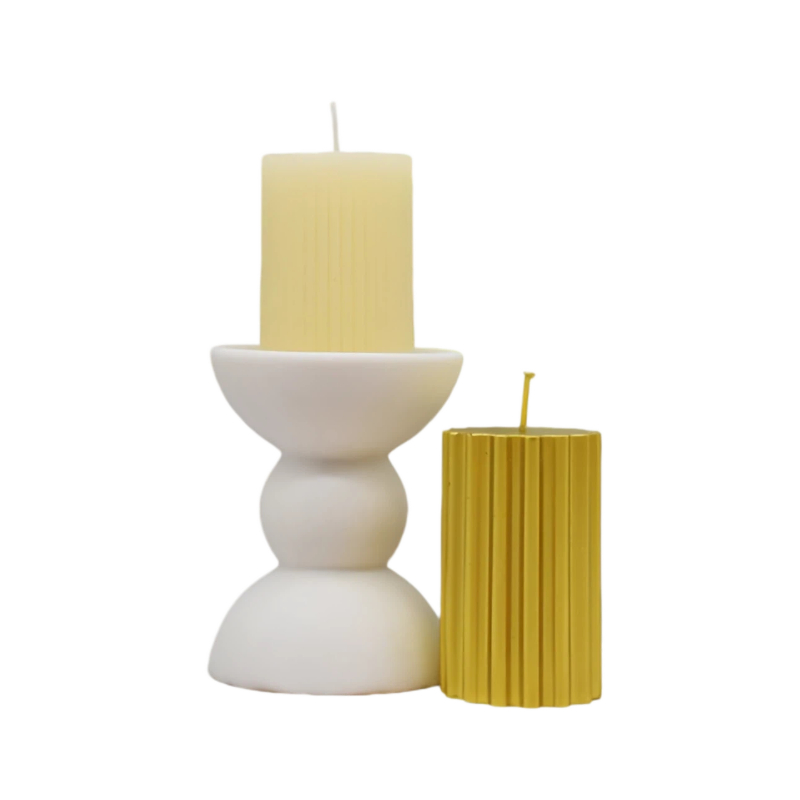 Luxury Gold Pillar Candle