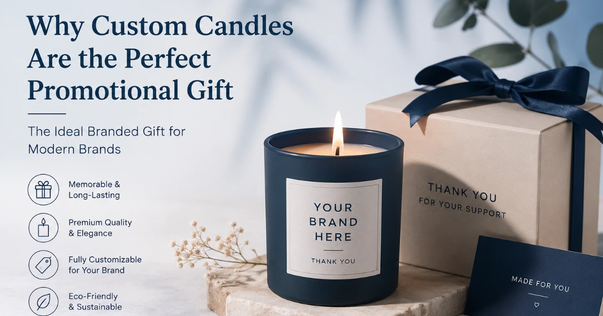 Why Custom Candles Are the Perfect Promotional Gift for Modern Brands
